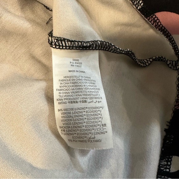 Boden Seam Detail Ponte Shift Dress Black Flora Bloom Size US 8 - Picture 5 of 6